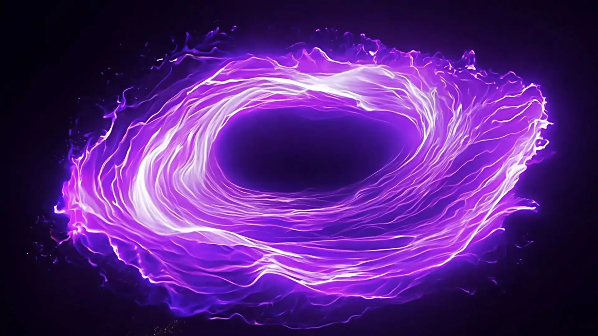 Purple Energy Swirl Transition for Logo Animation